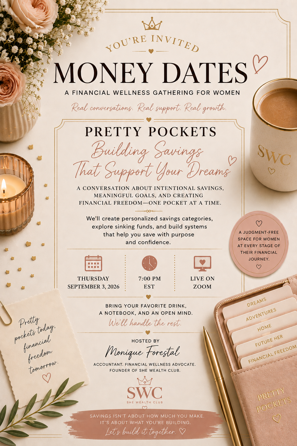 🌸 Pretty Pockets™ - THURSDAY SEPTEMBER 3, 2026 @ 7PM EST