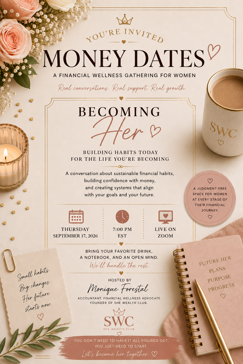✨ Becoming Her - THURSDAY SEPTEMBER 17, 2026 @ 7PM EST